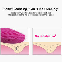 Lade das Bild in den Galerie-Viewer, Ultrasonic Silicone Electric Facial Cleansing Brush Sonic Face Cleanser Cleansing Skin Mini Washing Massager Brush Rechargeable DSers
