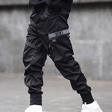 Load image into Gallery viewer, Black Hip Hop Cargo Pants Men Streetwear Fashion Cotton Joggers Sweatpants Casual Trousers Summer Harajuku Tide Clothing
