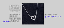 Load image into Gallery viewer, DXJEL Republic Suppliers 100% 925 Sterling Silver Love Heart Necklaces for Women Vip Link 2020

