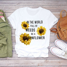 Load image into Gallery viewer, Dreamer Short Sleeve  Feather Fashion Print Ladies T-shirts Top DSers
