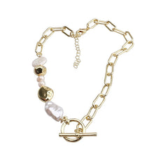 Lade das Bild in den Galerie-Viewer, Peri&#39;sBox Box Chain Toggle Clasp Gold Necklaces Mixed Linked Circle Necklaces for Women Minimalist Choker Necklace Hot Jewelry DSers
