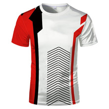 Load image into Gallery viewer, Fashion new 3D printing summer hot sale short-sleeved round neck men and women same sports T-shirt DSers
