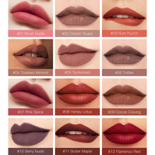 Load image into Gallery viewer, O.TWO.O Matte Velvet Liquid Lipstick Waterproof Rich Color Long Lasting Lips Makeup Lightweight Lip Gloss 12 Color OMG Shop Zone
