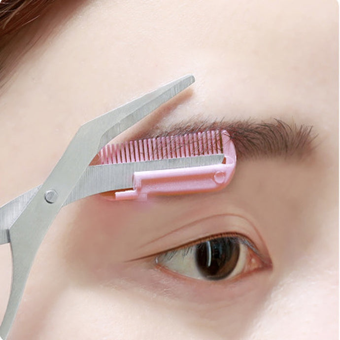 Eyebrow Trimmer Scissor with Comb Facial Hair Removal Grooming Shaping Shaver Cosmetic Makeup Accessories DSers