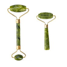 Lade das Bild in den Galerie-Viewer, Massage Roller For Face and Body Jade Stone Natural Scraper DSers
