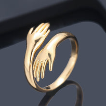 Load image into Gallery viewer, FREE!- New Creative Fashion Love Hug Couple/Best Friend Open Ring - Special Gifts for Lovers
