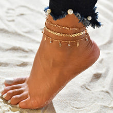 Lade das Bild in den Galerie-Viewer, Female Bohemian Shell Heart Summer Anklets For Women Tortoise Ankle Bracelets Girls Barefoot on Leg Chain Jewelry Gift DSers
