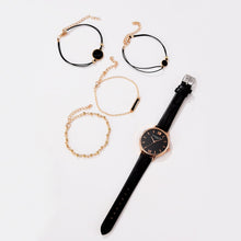 Lade das Bild in den Galerie-Viewer, Watch Set Women 5pcs Woman Quartz Wristwatch Leather Ladies Bracelet Luxury Watch Casual Relogio Femenino Gift For Girlfriend

