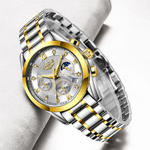Lade das Bild in den Galerie-Viewer, LIGE 2020 New Gold Watch Women Watches Ladies Creative Steel Women&#39;s Bracelet Watches Female Waterproof Clock Relogio Feminino OMG Shop Zone

