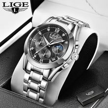 Lade das Bild in den Galerie-Viewer, LIGE 2020 New Gold Watch Women Watches Ladies Creative Steel Women&#39;s Bracelet Watches Female Waterproof Clock Relogio Feminino OMG Shop Zone
