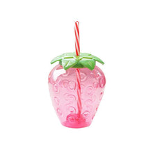 Lade das Bild in den Galerie-Viewer, Summer cartoon kawaii strawberry straw cup plastic cup lovely girl milk tea coffee cup student portable water cup water bottle DSers
