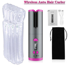 Lade das Bild in den Galerie-Viewer, USB Wireless Automatic Hair Curling Wand Iron OMG Shop Zone
