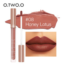 Load image into Gallery viewer, O.TWO.O Matte Velvet Liquid Lipstick Waterproof Rich Color Long Lasting Lips Makeup Lightweight Lip Gloss 12 Color OMG Shop Zone

