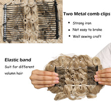 Lade das Bild in den Galerie-Viewer, S-noilite Synthetic LARGE Comb Clip In Curly Hair Extension Chignon Hair Pieces Women Updo Cover Hairpiece Extension Hair Bun OMG Shop Zone
