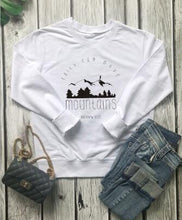 Load image into Gallery viewer, Faith Can Move Mountains Sweatshirt Hipster Faith Over Fear Christian Hoodies Pink Clothing O-Neck Long Sleeve Faith Slogan Tops DSers
