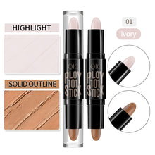 Load image into Gallery viewer, Beauty double-headed concealer stick clavicle shadow pen facial three-dimensional highlight stick concealer pen DSers
