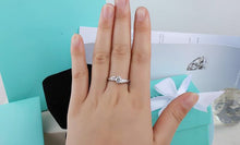 Load image into Gallery viewer, Free Sent Certificate 100% 925 Sterling Silver 0.75ct Lab Diamond Elegant Rings For Women DSers
