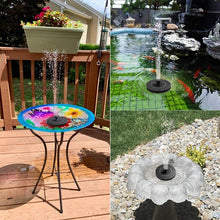 Lade das Bild in den Galerie-Viewer, Mini Solar Water Fountain Pool Pond Waterfall Fountain Garden Decoration Outdoor Bird Bath Solar Powered Fountain Floating Water
