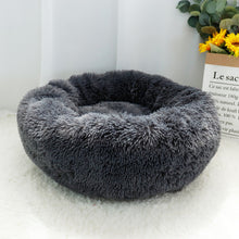 Lade das Bild in den Galerie-Viewer, Donut Pet Bed - Fluffy Calming Cat &amp; Dog Bed Long Plush  Hondenmand Round  Lounger Sleeping Bag Kennel Cat Puppy Sofa Bed House OMG Shop Zone
