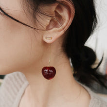 Load image into Gallery viewer, Cute Cherry Earrings New European and American Fruit Fashion Long Ear Lady Earrings DSers
