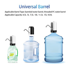 Lade das Bild in den Galerie-Viewer, USB Charging Automatic Electric Water Bottle Dispenser Pump DSers
