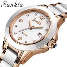 Lade das Bild in den Galerie-Viewer, SUNKTA - Rose Gold New Creative Waterproof Quartz Watches For Women OMG Shop Zone
