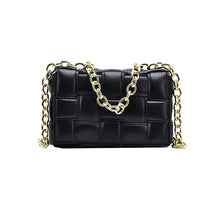 Lade das Bild in den Galerie-Viewer, Women Crossbody Bag Weave Flap Bags For Women 2020 Quality Leather Thick Chain Shoulder Messenger Bags Female Handbag And Purse
