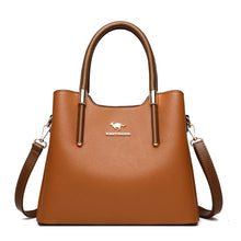 Lade das Bild in den Galerie-Viewer, Leather Casual Crossbody Bags for Women 2020 Ladies Luxury Designer Tote Handbag Top-Handle High Quality Shoulder Bag Sac A Main DSers
