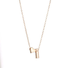 Lade das Bild in den Galerie-Viewer, Tiny Heart Dainty Initial Necklace Gold Silver Color Letter Name Choker Necklace Pendant For Women DSers
