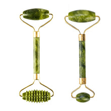 Lade das Bild in den Galerie-Viewer, Massage Roller For Face and Body Jade Stone Natural Scraper DSers
