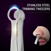 Lade das Bild in den Galerie-Viewer, Universal Nose Hair Trimming Tweezers Round Tip Eyebrow Tweezer Perfectly Stainless Steel Nose Hair Removal Tweezers
