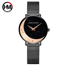 Lade das Bild in den Galerie-Viewer, Moon Stars Night Flash Stainless Steel Wristwatch  Watches for Women OMG Shop Zone
