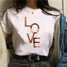 Load image into Gallery viewer, Beautiful geometry printed t shirt women 90s Graphic T-shirt Harajuku Tops Tee Cute Short Sleeve animal tshirt Female Tshirts DSers
