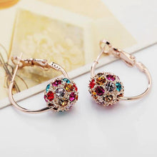 Lade das Bild in den Galerie-Viewer, High Quality Earrings Rings With Crystal ball Round Pendant DSers
