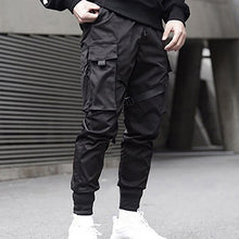 Load image into Gallery viewer, Black Hip Hop Cargo Pants Men Streetwear Fashion Cotton Joggers Sweatpants Casual Trousers Summer Harajuku Tide Clothing
