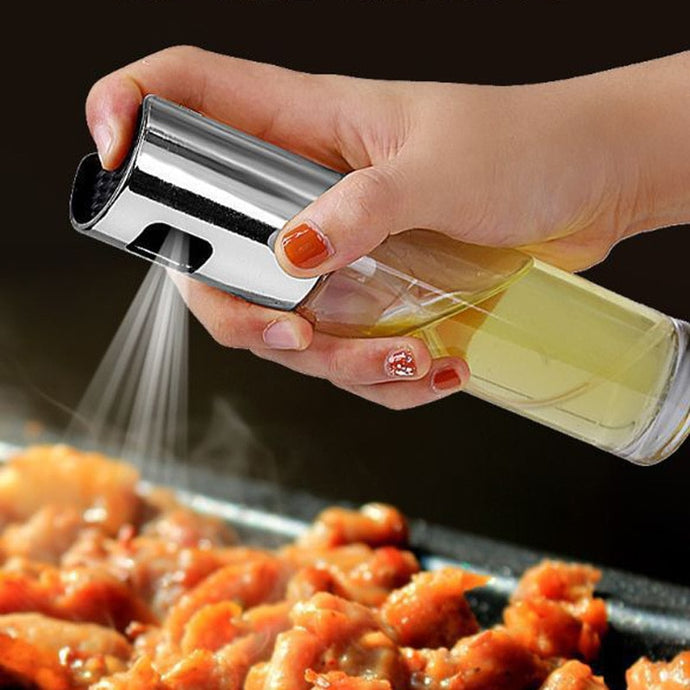 Kitchen Stainless Steel Olive Oil Sprayer Bottle Pump Oil Pot Leak-proof Grill BBQ Sprayer Oil Dispenser BBQ Cookware Tools DSers