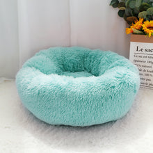 Lade das Bild in den Galerie-Viewer, Donut Pet Bed - Fluffy Calming Cat &amp; Dog Bed Long Plush  Hondenmand Round  Lounger Sleeping Bag Kennel Cat Puppy Sofa Bed House OMG Shop Zone
