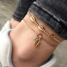 Lade das Bild in den Galerie-Viewer, Female Bohemian Shell Heart Summer Anklets For Women Tortoise Ankle Bracelets Girls Barefoot on Leg Chain Jewelry Gift DSers
