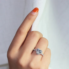 Load image into Gallery viewer, Heart Rings for Women S925 Silver Wedding Engagement Bridal Jewelry Cubic Zirconia Stone Elegant Ring DSers
