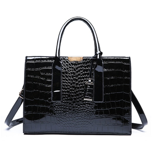 Designer Fashion Crocodile Pattern Ladies Luxury Handbags OMG Shop Zone
