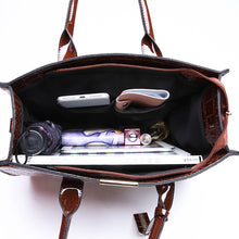 Load image into Gallery viewer, Designer Fashion Crocodile Pattern Ladies Luxury Handbags OMG Shop Zone
