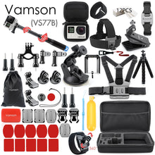 Lade das Bild in den Galerie-Viewer, Vamson for Gopro Accessories Set for go pro hero 9 8 7 6 5 4 kit 3 way selfie stick for Eken h8r / for yi EVA case VS77 OMG Shop Zone
