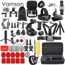 Lade das Bild in den Galerie-Viewer, Vamson for Gopro Accessories Set for go pro hero 9 8 7 6 5 4 kit 3 way selfie stick for Eken h8r / for yi EVA case VS77 OMG Shop Zone
