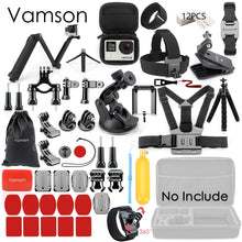 Lade das Bild in den Galerie-Viewer, Vamson for Gopro Accessories Set for go pro hero 9 8 7 6 5 4 kit 3 way selfie stick for Eken h8r / for yi EVA case VS77 OMG Shop Zone
