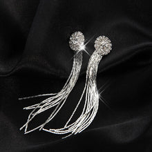 Lade das Bild in den Galerie-Viewer, Personality Temperament Crystal Tassel Earrings Bridal Earrings For Women Long Earrings Oorbellen DSers
