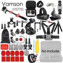 Lade das Bild in den Galerie-Viewer, Vamson for Gopro Accessories Set for go pro hero 9 8 7 6 5 4 kit 3 way selfie stick for Eken h8r / for yi EVA case VS77 OMG Shop Zone
