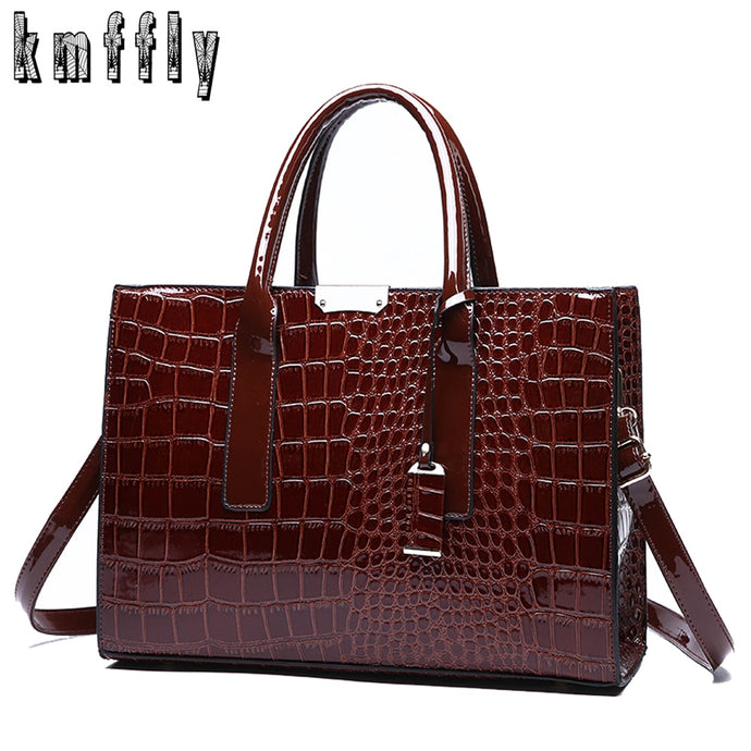 Designer Fashion Crocodile Pattern Ladies Luxury Handbags OMG Shop Zone