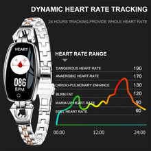 Lade das Bild in den Galerie-Viewer, SCOMAS Fashion Women Smart Watch 0.96&quot; OLED Heart Rate Blood Pressure Monitor Pedometer Fitness Tracker Waterproof Smartwatch SCOMAS
