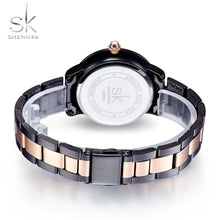 Lade das Bild in den Galerie-Viewer, Shengke - Rose Gold/Black Crystal Luxury Female Quartz Wrist Watch OMG Shop Zone
