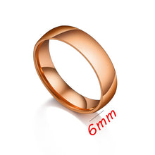 Lade das Bild in den Galerie-Viewer, Letdiffery Smooth Stainless Steel Couple Rings Gold Simple 4MM Women Men Lovers Wedding Jewelry Engagement Gifts DSers
